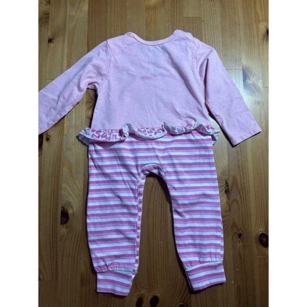 Toddler Baby Phat Striped/Ruffled Long Sleeve Romper Size 24 Months